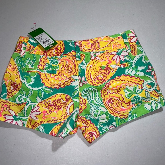 Lilly Pulitzer NWT 🦄 Walsh Shorts Pop Goes the Lemur Size 00 - Picture 12 of 12